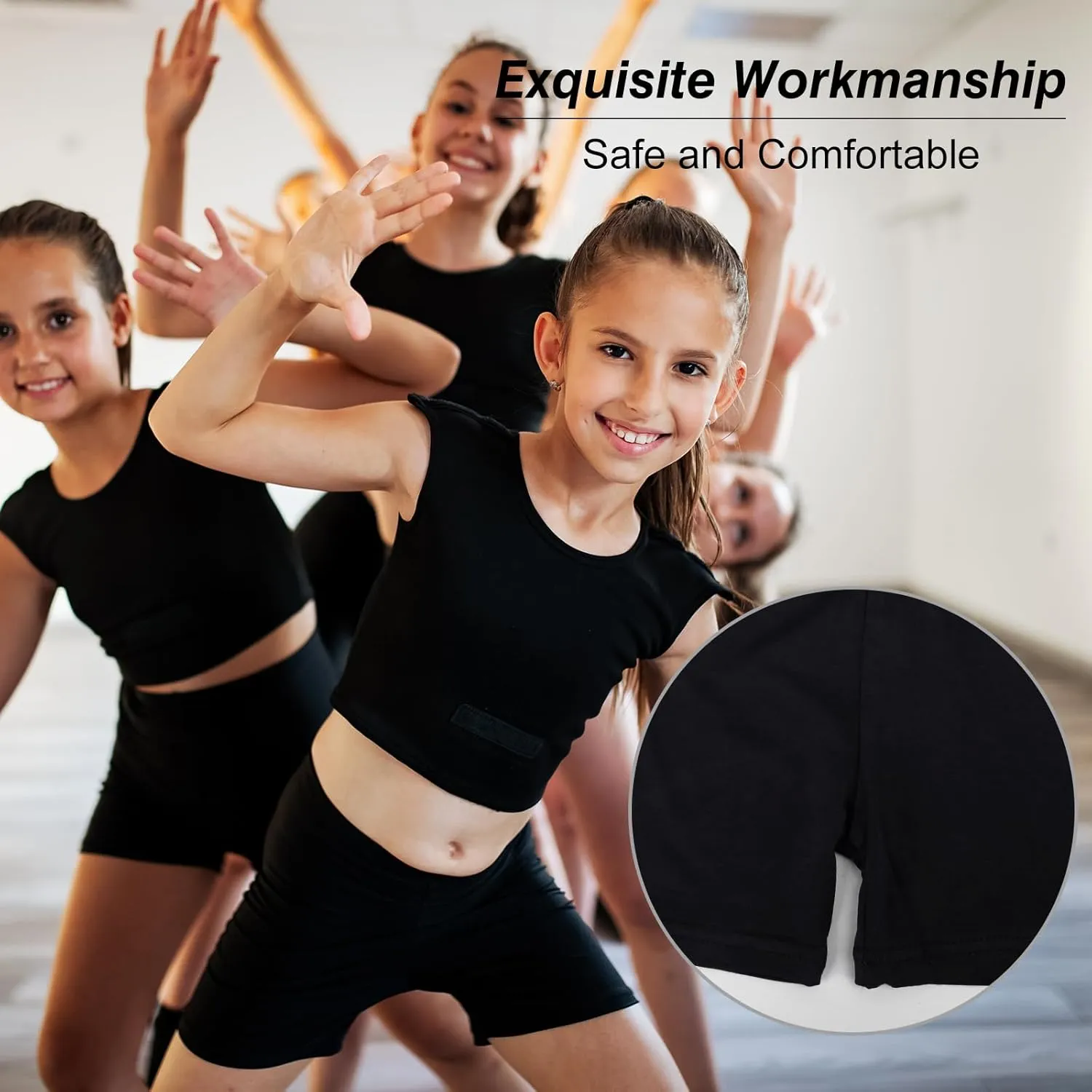 12 Pack Pastel Girls Dance Shorts for Toddlers, Biker Style Under Dress, Suited for Cartwheels, Gymnastics and Yoga