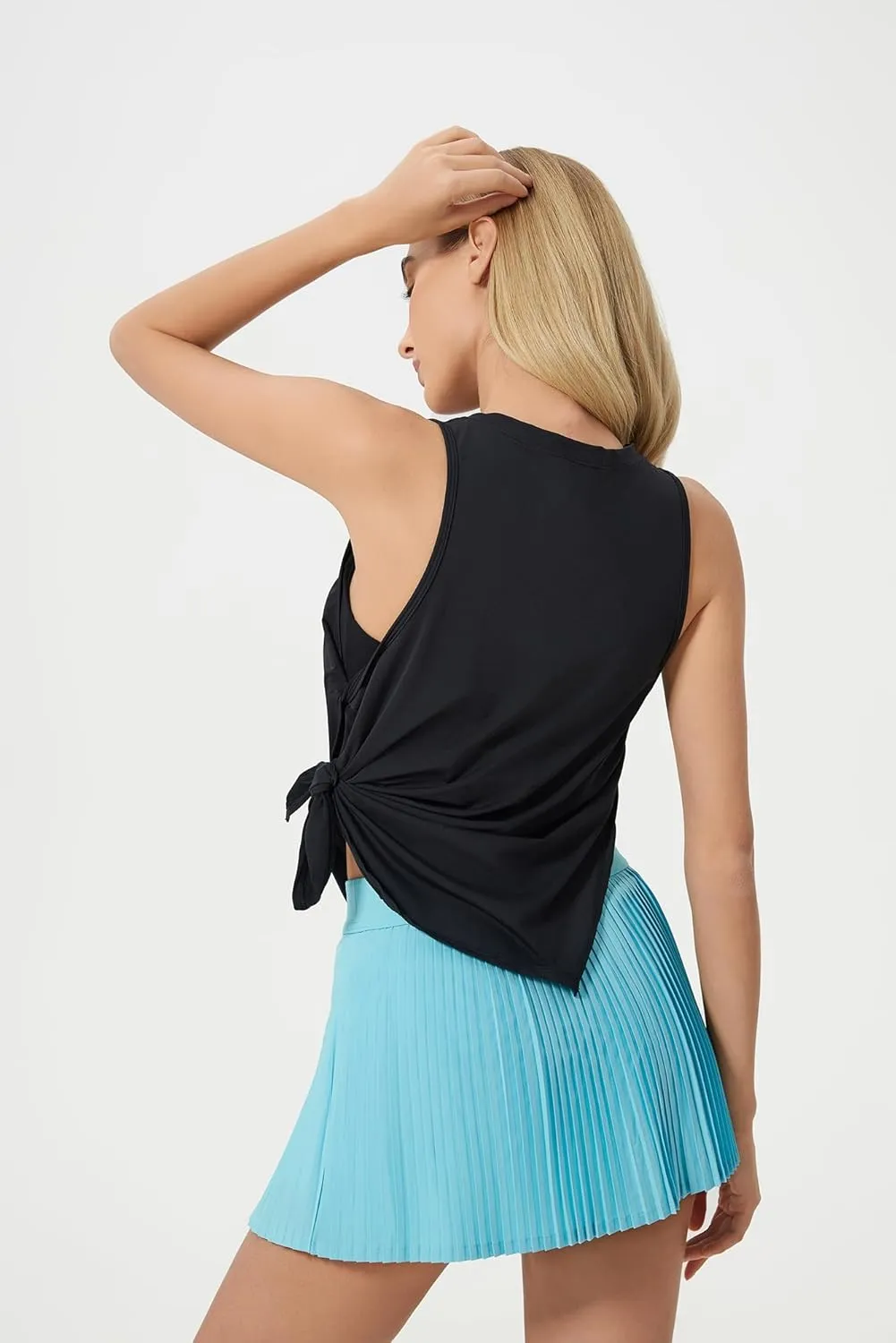 altiland Cool Feeling Workout Tank Top for Woman, Side-Slit Quick Dry Athletic Yoga Exercise Running Tops Relaxed-Fit