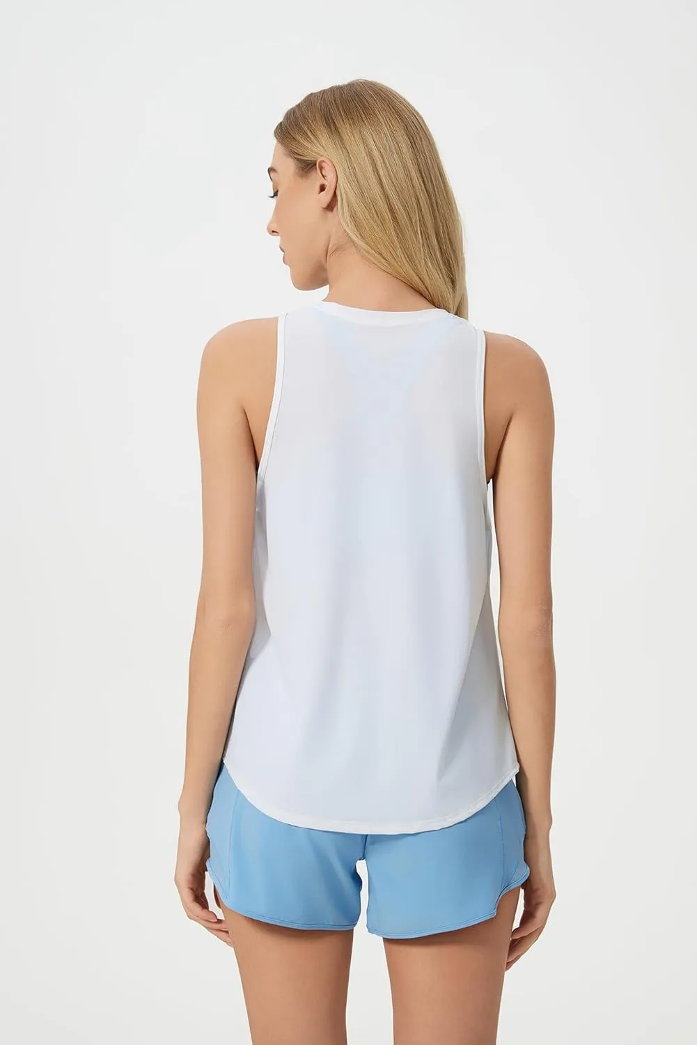 altiland Cool Feeling Workout Tank Top for Woman, Side-Slit Quick Dry Athletic Yoga Exercise Running Tops Relaxed-Fit
