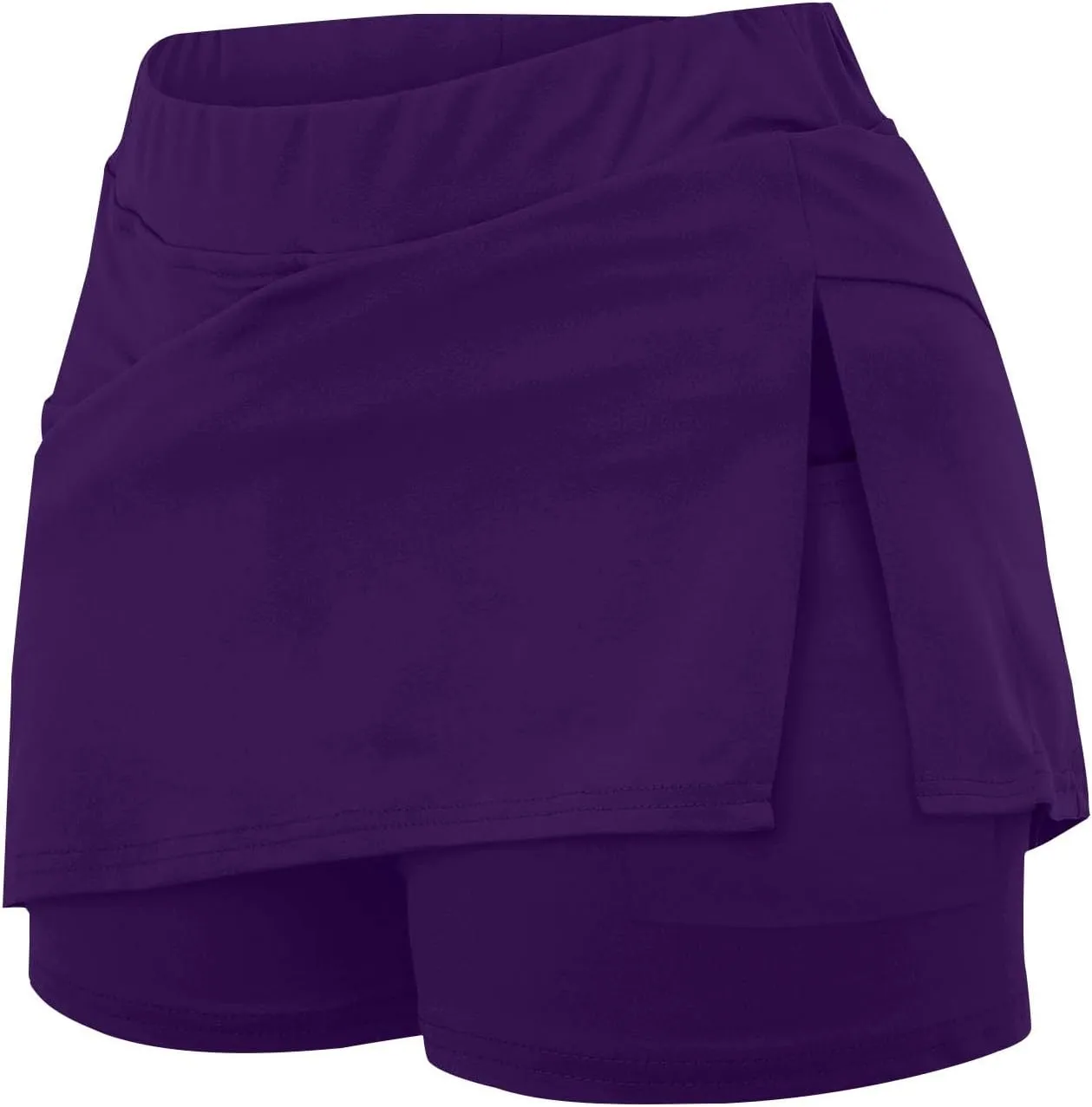 Athletic Skorts for Women Hight Waist Summer Workout Skirts Soft Side Split Tennis Yoga Skinny Shorts with Pockets