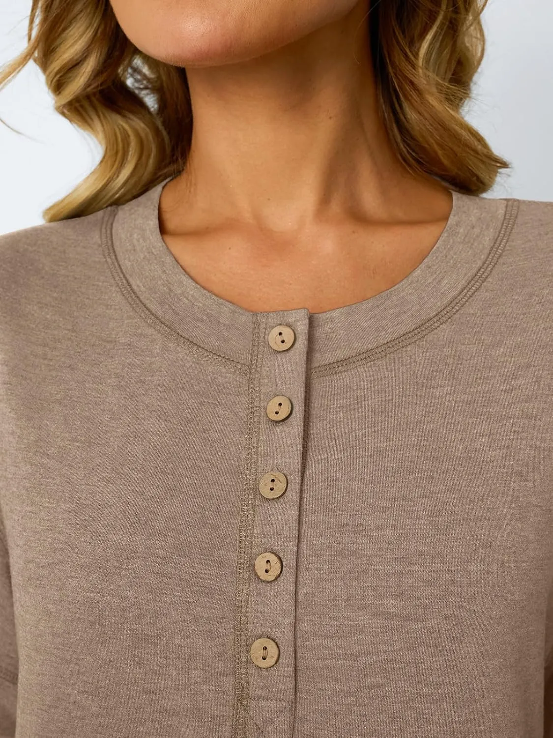 AUTOMET Womens Short Sleeve Henley Shirts Summer Dressy Casual Flowy Tops Loose Fit Basic Trendy Fashion Blouses 2025