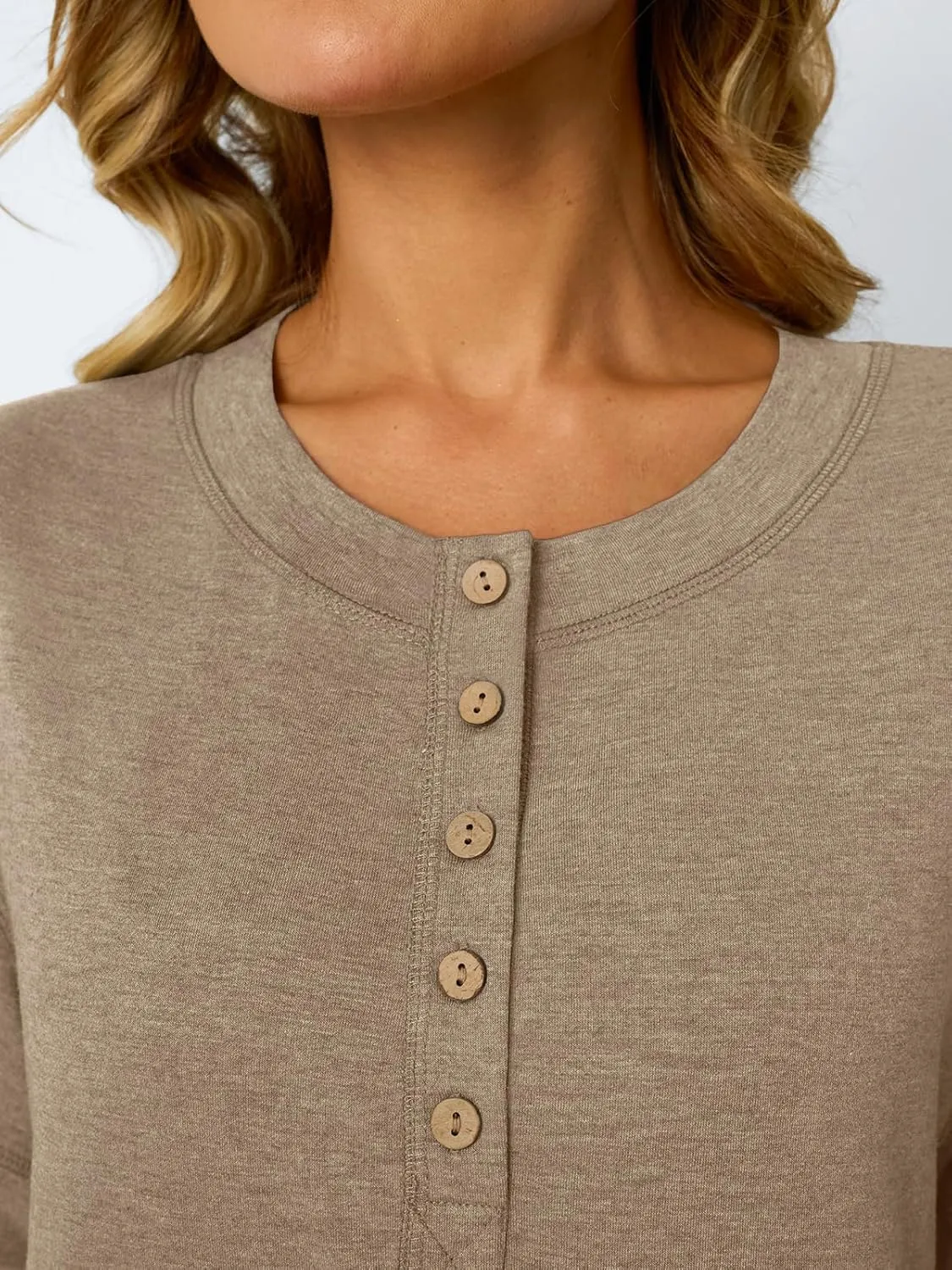 AUTOMET Womens Short Sleeve Henley Shirts Summer Dressy Casual Flowy Tops Loose Fit Basic Trendy Fashion Blouses 2025