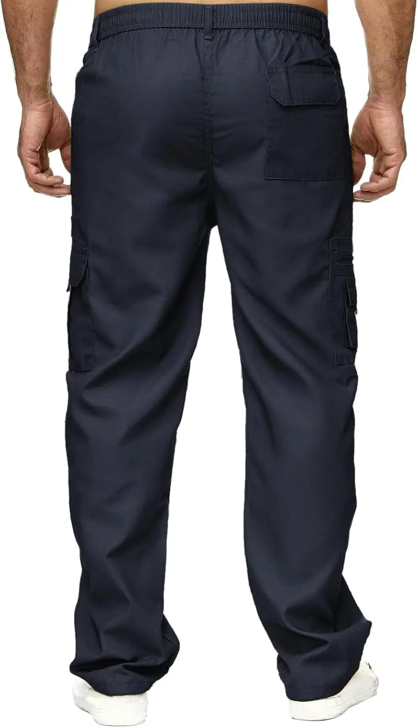 Cargo Pants for Men Big and Tall, Athletic Workout Trouser Casual Cargo Pants Fleece Joggers Sweat Pants for Men Mens