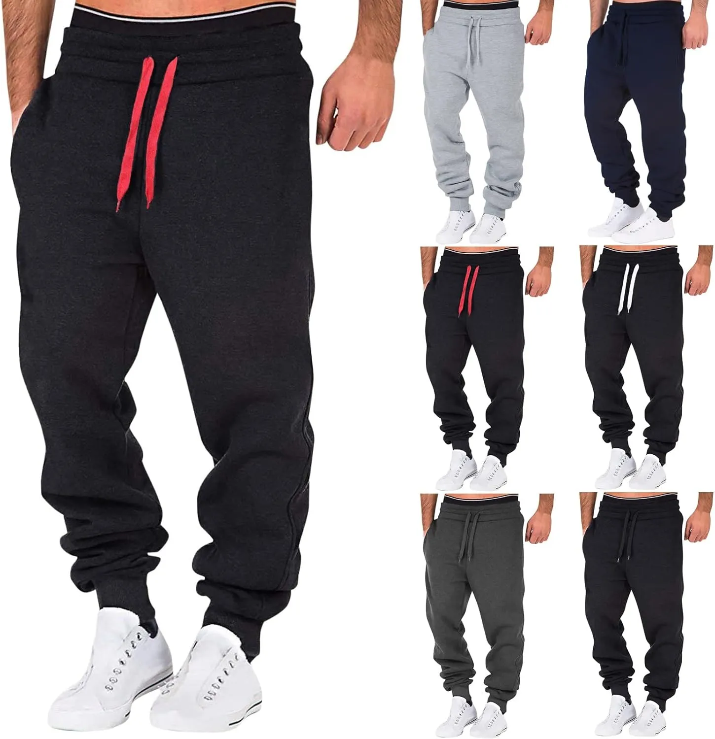 Cargo Pants for Men Work Fashion Camo Jogger Pants Stylish Cargo Joggers Athletic Tapered Leg Workout Sweatpants Slim