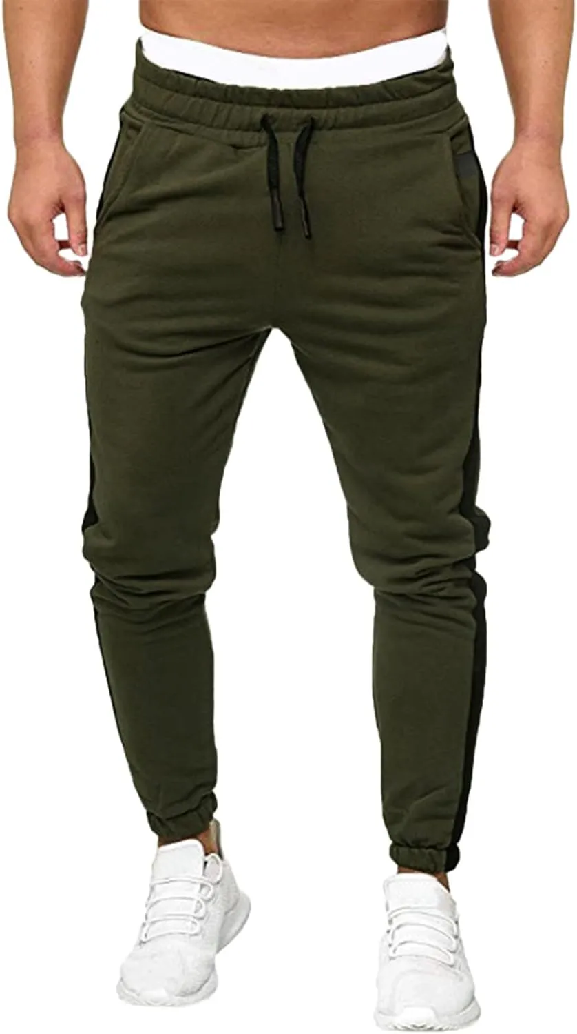 Cargo Trousers for Men Pants Drawstring Sports Trousers Men's Casual Cargo Pants Loose Fit Jogger Sweatpants Tactical