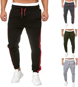 Cargo Trousers for Men Pants Drawstring Sports Trousers Men's Casual Cargo Pants Loose Fit Jogger Sweatpants Tactical