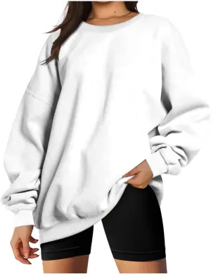 Ceboyel Womens Oversized Sweatshirts Fall 2023 Pullover Sweater Comfy Crewneck Hoodies Trendy Vintage Y2K Clothes Outfits
