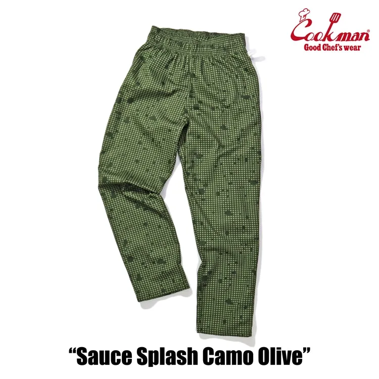 Cookman Chef Pants - Sauce Splash Camo : Olive