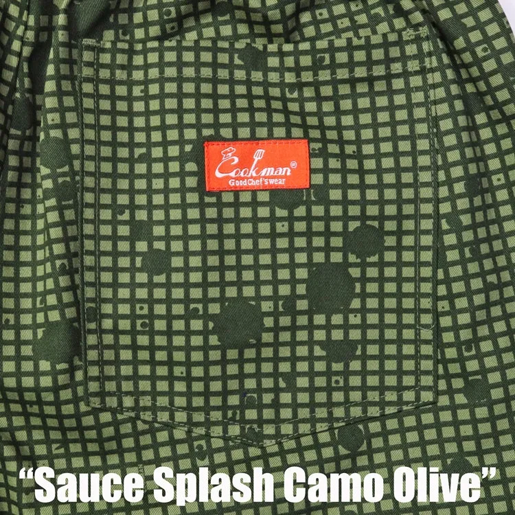 Cookman Chef Pants - Sauce Splash Camo : Olive
