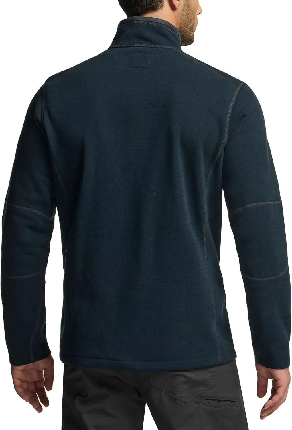 CQR Men's Thermal Fleece Half Zip Pullover, Winter Outdoor Warm Sweater, Lightweight Long Sleeve Sweatshirt