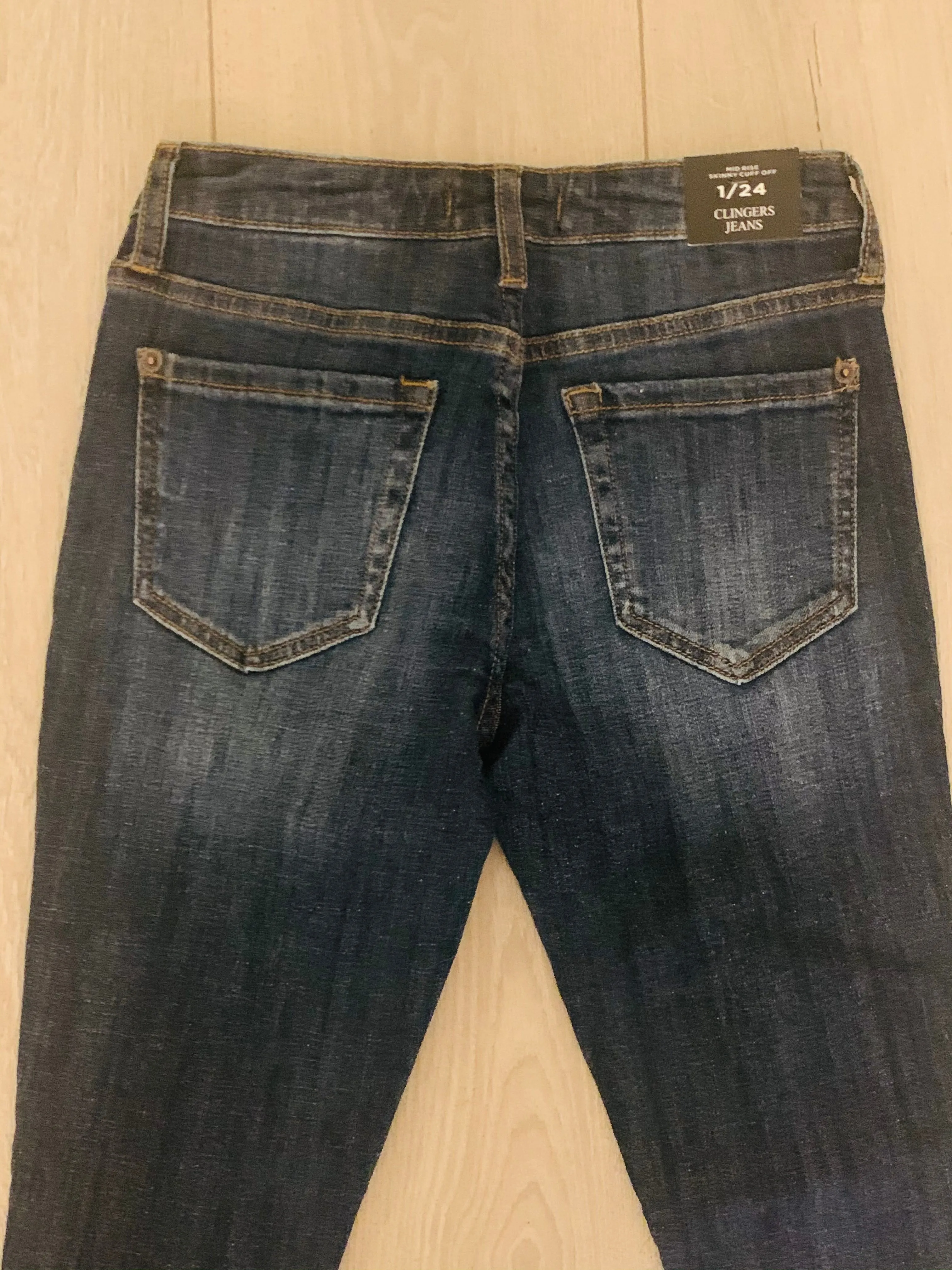 Dark Denim Wash Cut Offs