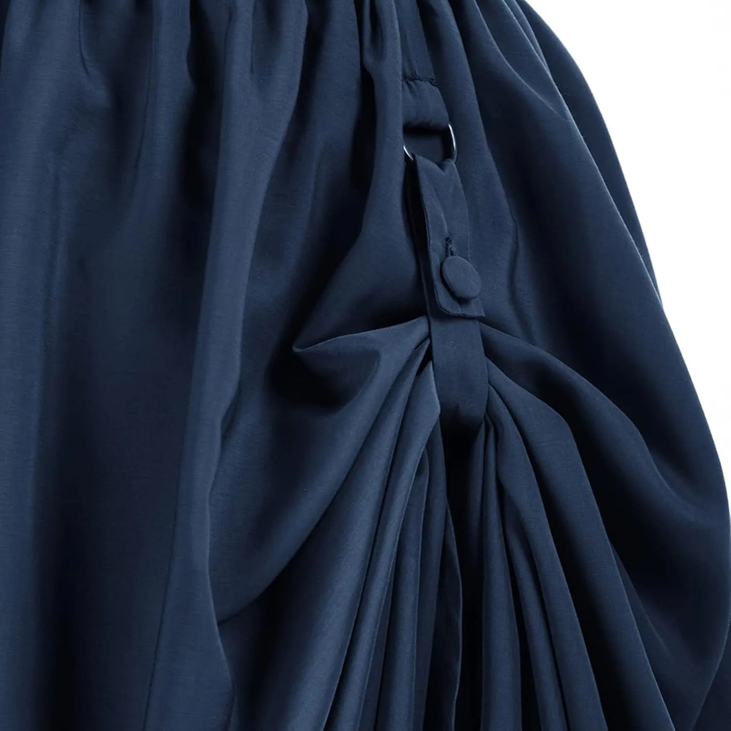 Double Layered Skirts for Women Vintage Elastic High Waist Maxi Skirt Fashion Victorian Renaissance Long Skirt