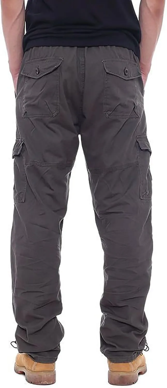 GOFULY Men Cargo Pants Slim with Pockets Fashion Pants Ripstop Stretch Special Occasions Sweatpants Baggy Tactical Pants