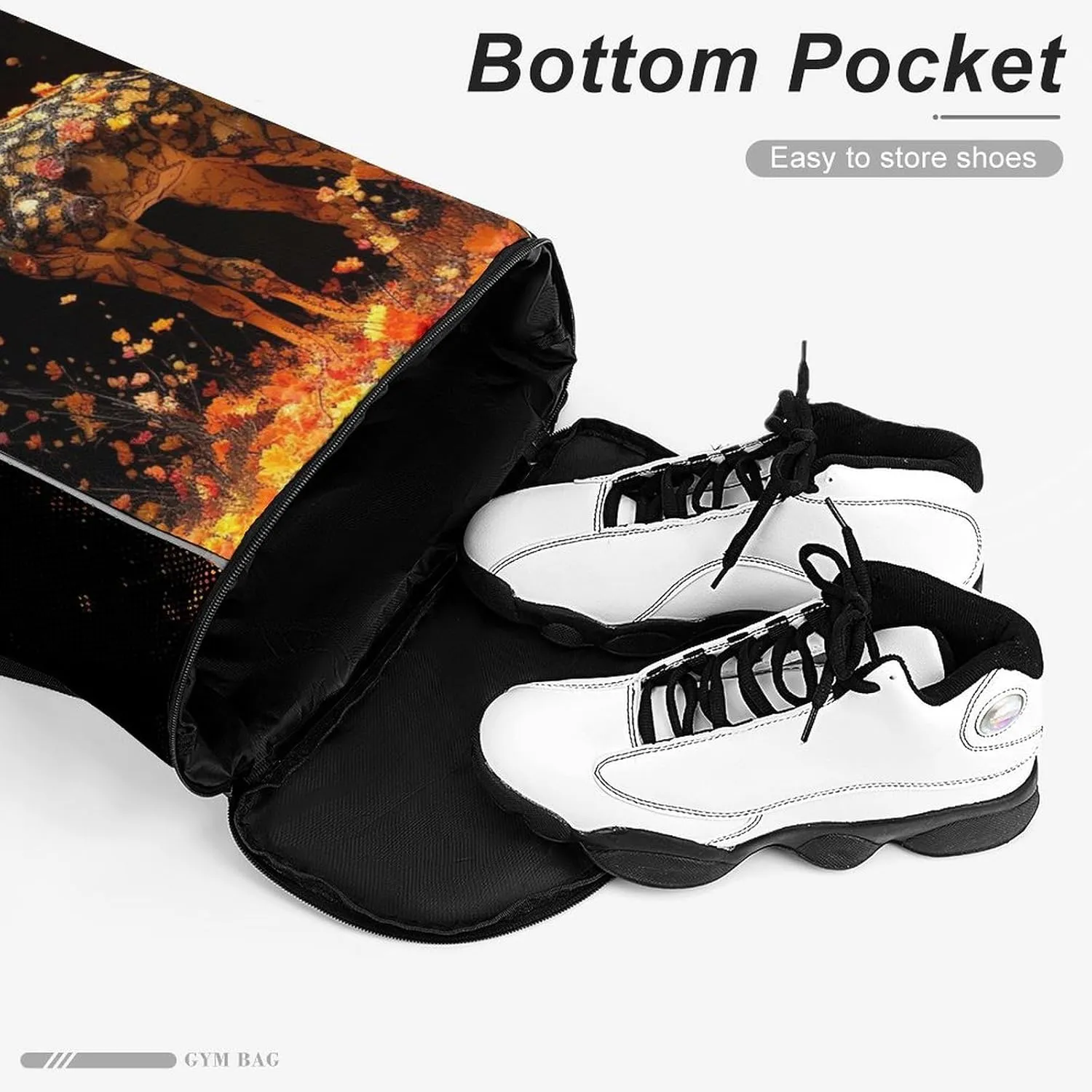 Gym Bag for Women Men Colorful GiraffeTravel Duffel Bag Large Capacity Sports Drawstring Backpack