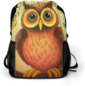Gym Bag for Women Men Owl BeliefsTravel Duffel Bag Large Capacity Sports Drawstring Backpack