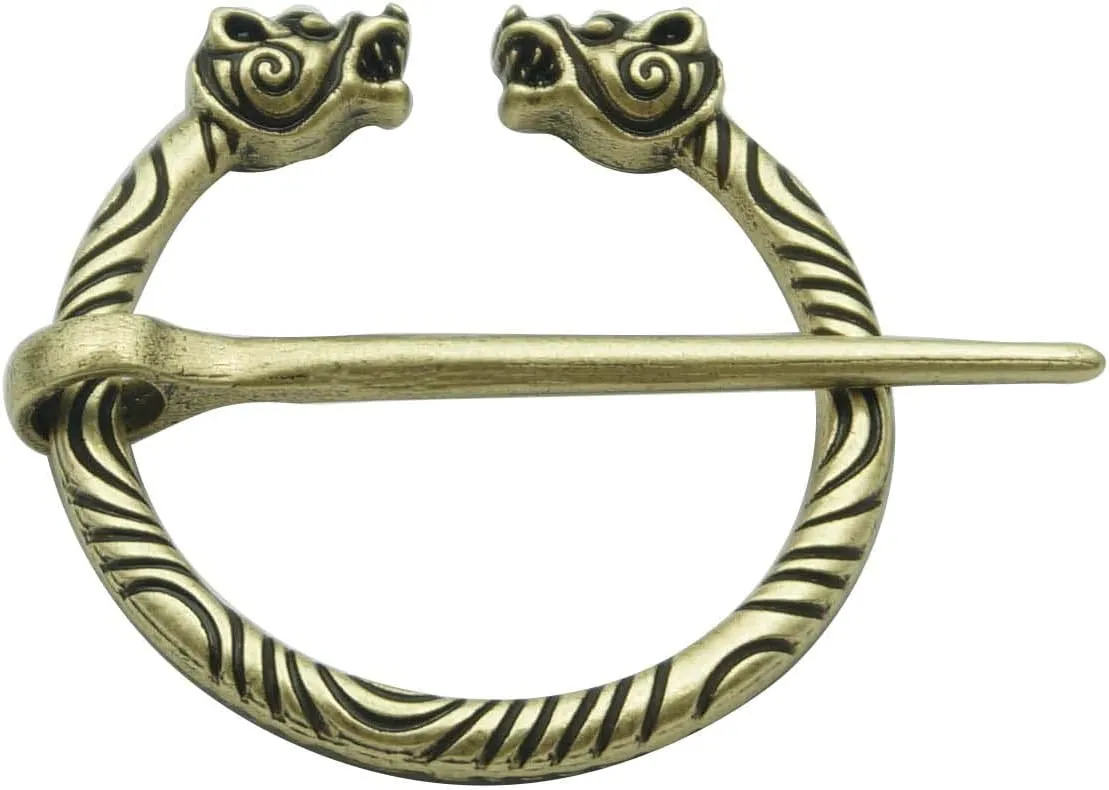 Handpicked Retro Viking Brooch Collection Twisted Knotted Fibula Cloak Pin Penannular Cloak Pin And Shawl Pin In Authentic Nordic Style