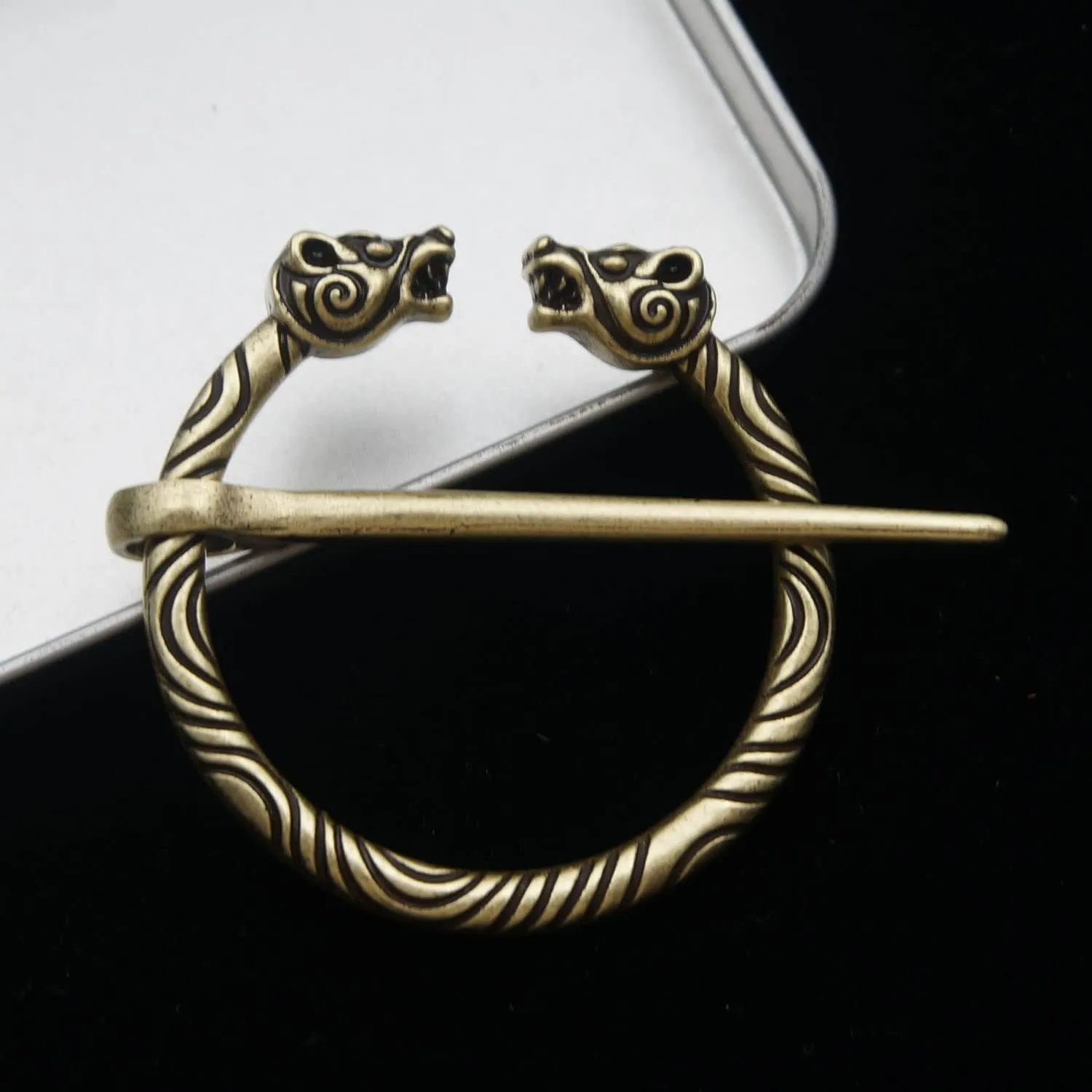 Handpicked Retro Viking Brooch Collection Twisted Knotted Fibula Cloak Pin Penannular Cloak Pin And Shawl Pin In Authentic Nordic Style