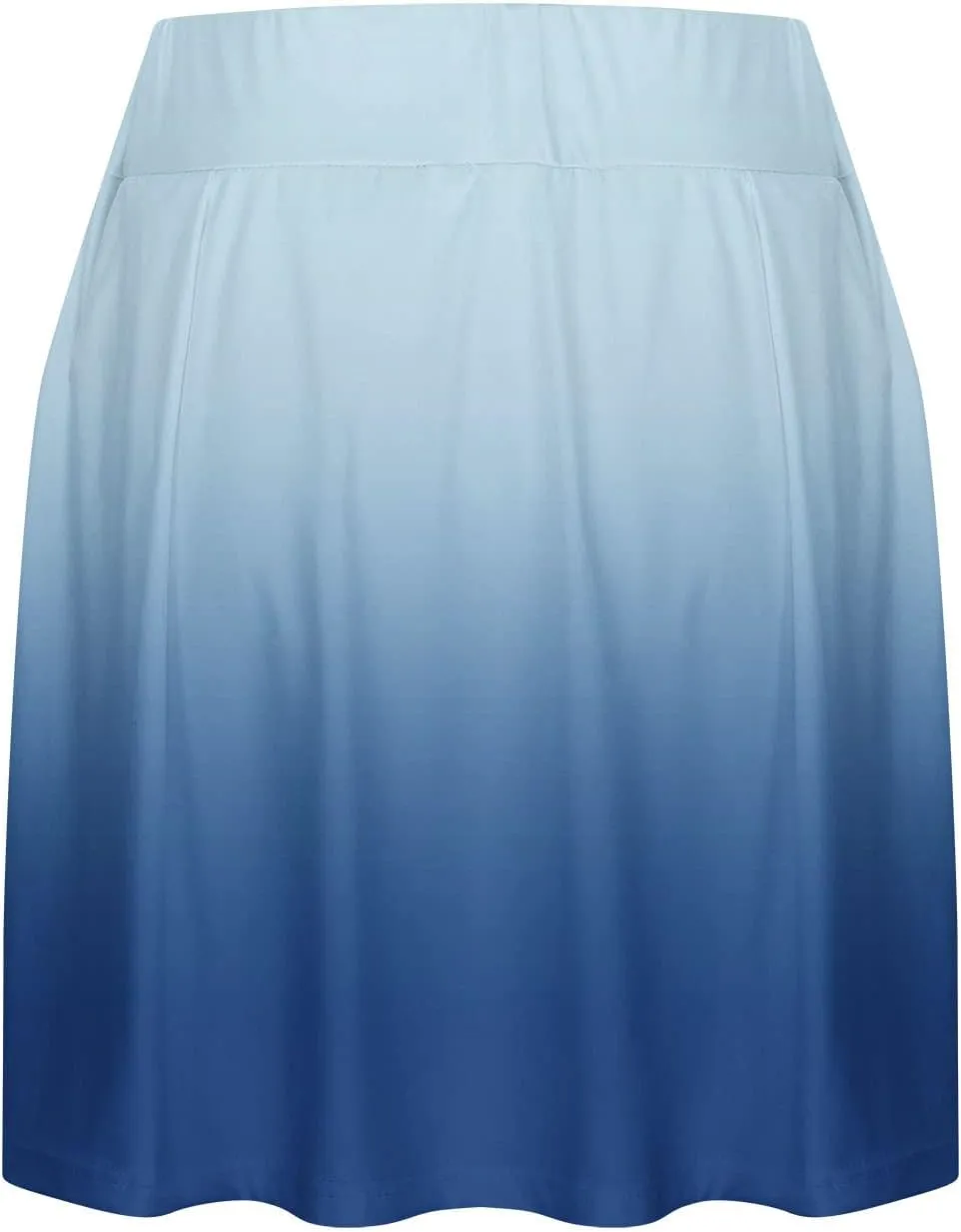 HGps8w Women High Waisted Tennis Skirts Gradient Athletic Stretchy Tummy Control Flowy Golf Skorts Skirts with Pockets Shorts