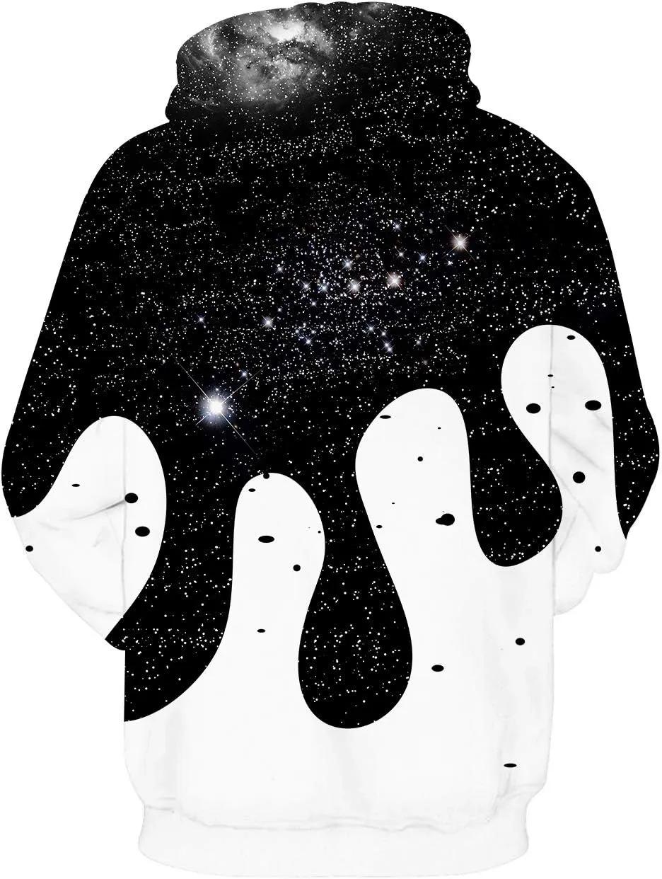 Hgvoetty Unisex 3D Novelty Hoodies for Men Women Cool Graphic Pullover Sweatshirts with Pockets