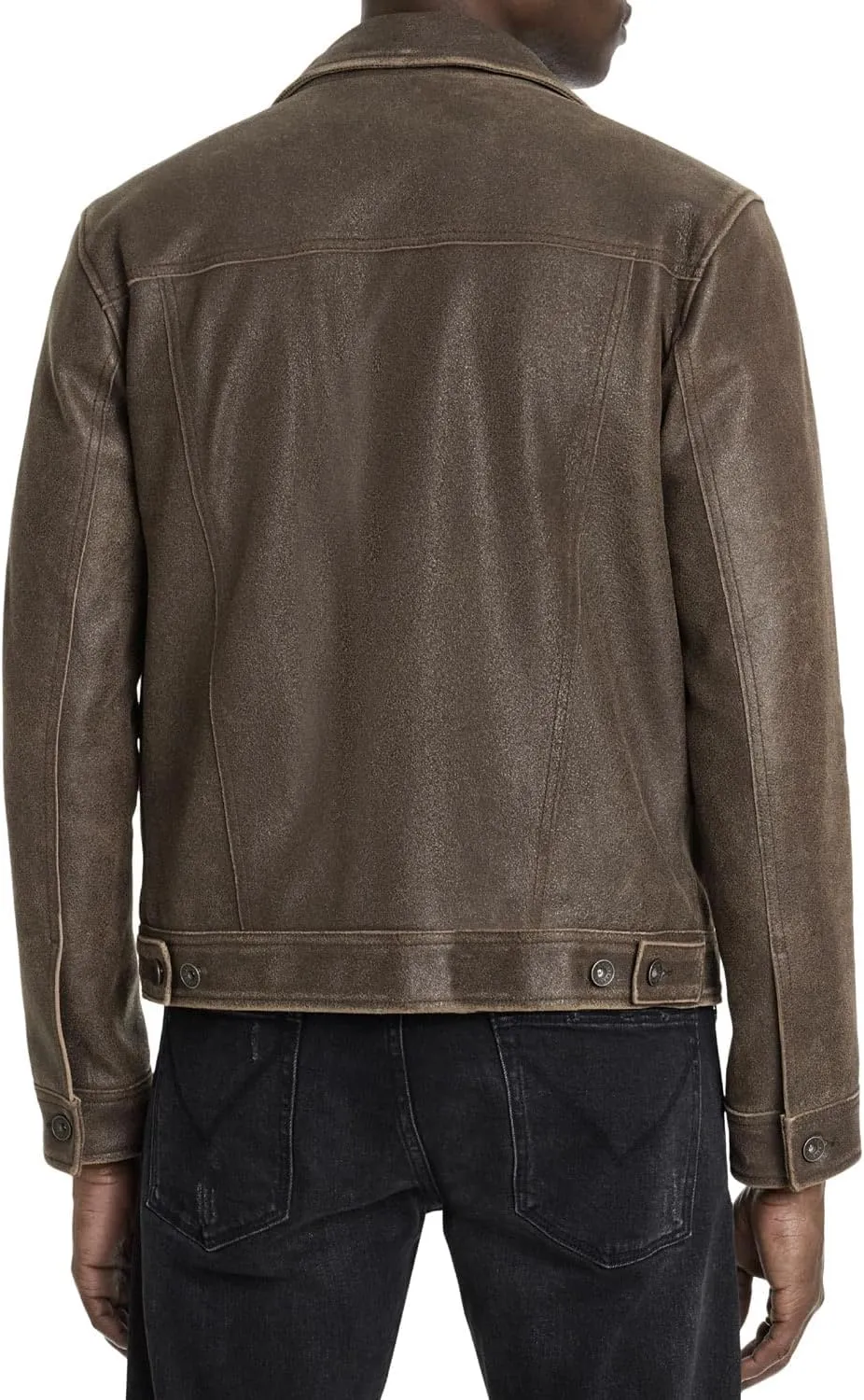 John Varvatos Men's Andrew Leather Jacket