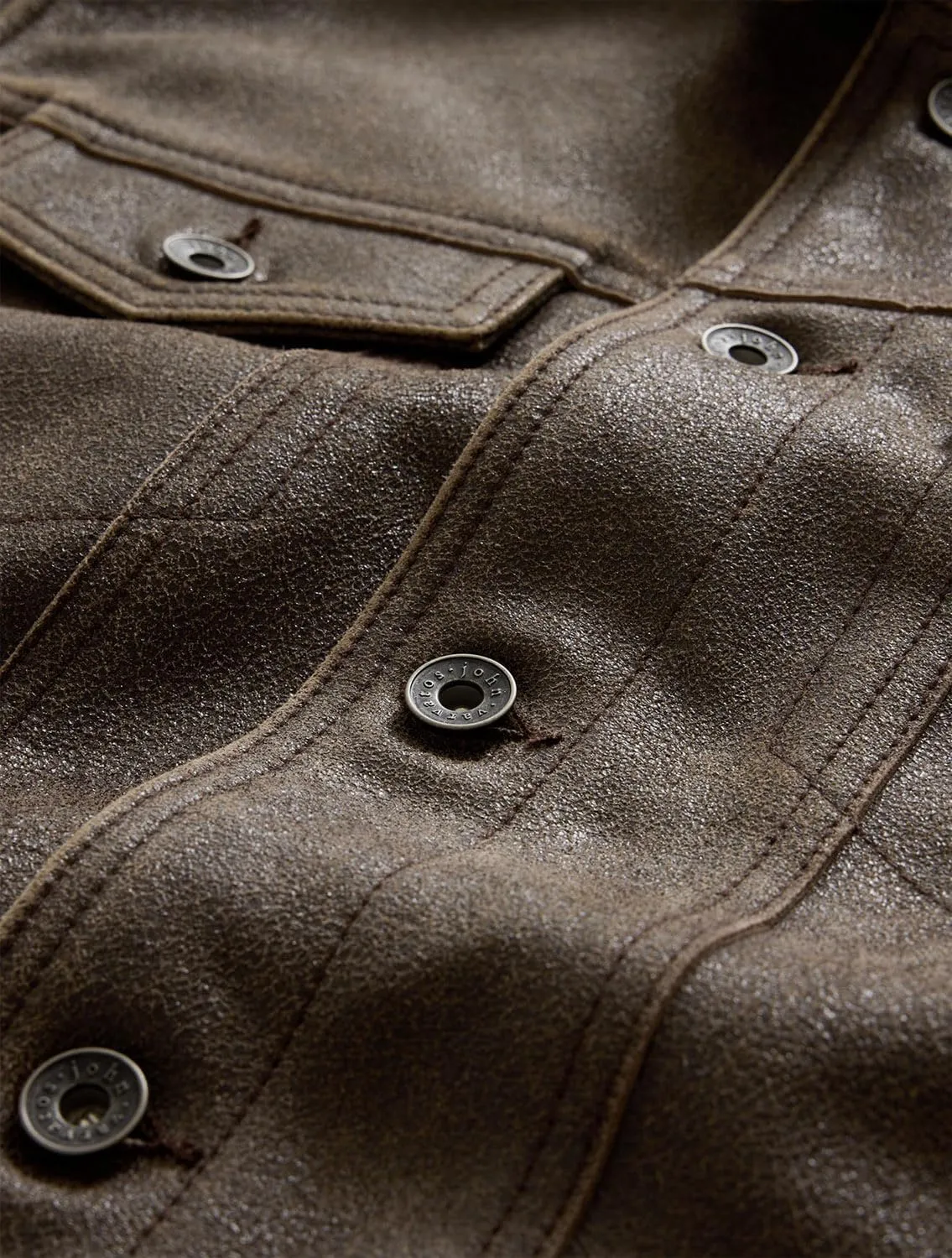 John Varvatos Men's Andrew Leather Jacket