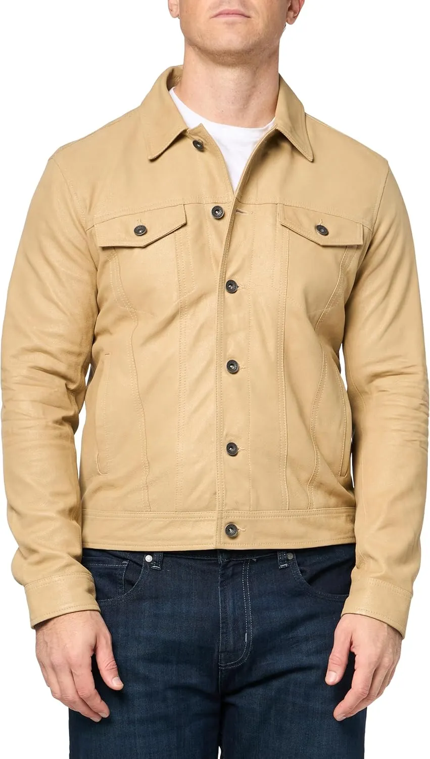 John Varvatos Men's Andrew Leather Jacket