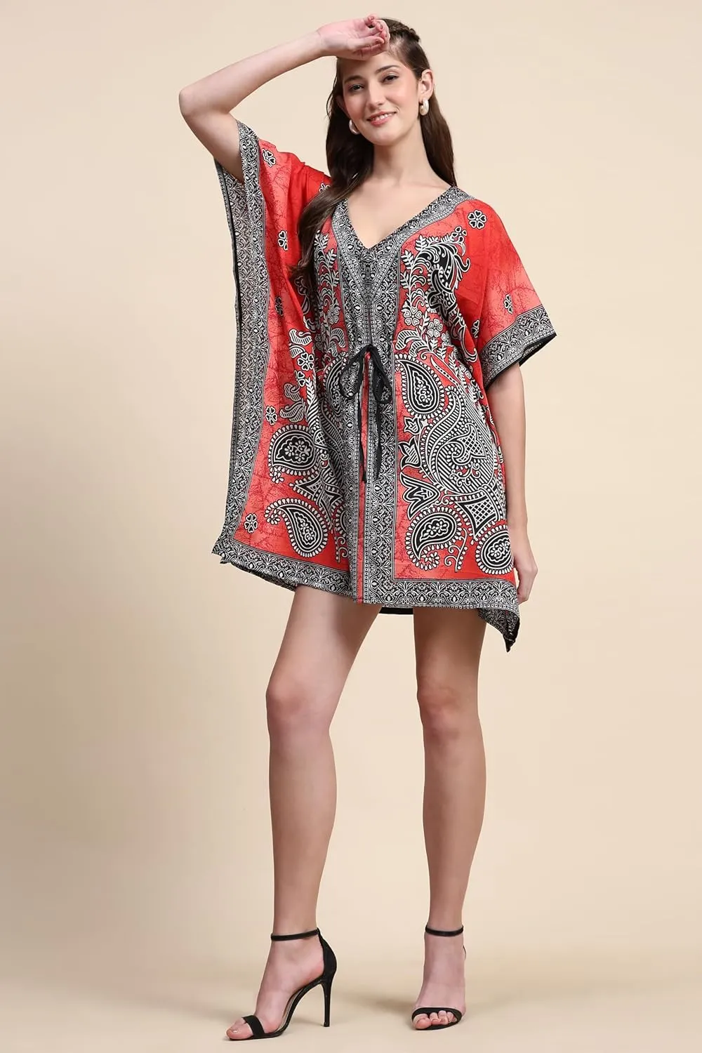 Kaftan New Years Dresses for Women Plus Size Midi Beach Cover up Caftans for Women Free Size