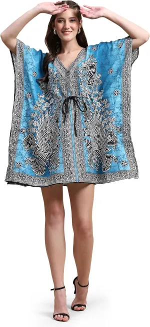 Kaftan New Years Dresses for Women Plus Size Midi Beach Cover up Caftans for Women Free Size