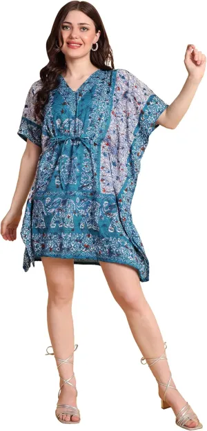 Kaftan New Years Dresses for Women Plus Size Midi Beach Cover up Caftans for Women Free Size