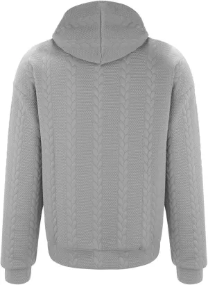 Kaniem Sweatshirts Hoodies For Men Men's Autumn Casual Coat Hooded Long Sleeve Knitted Sweater Sweatshirts Hoodies For Men
