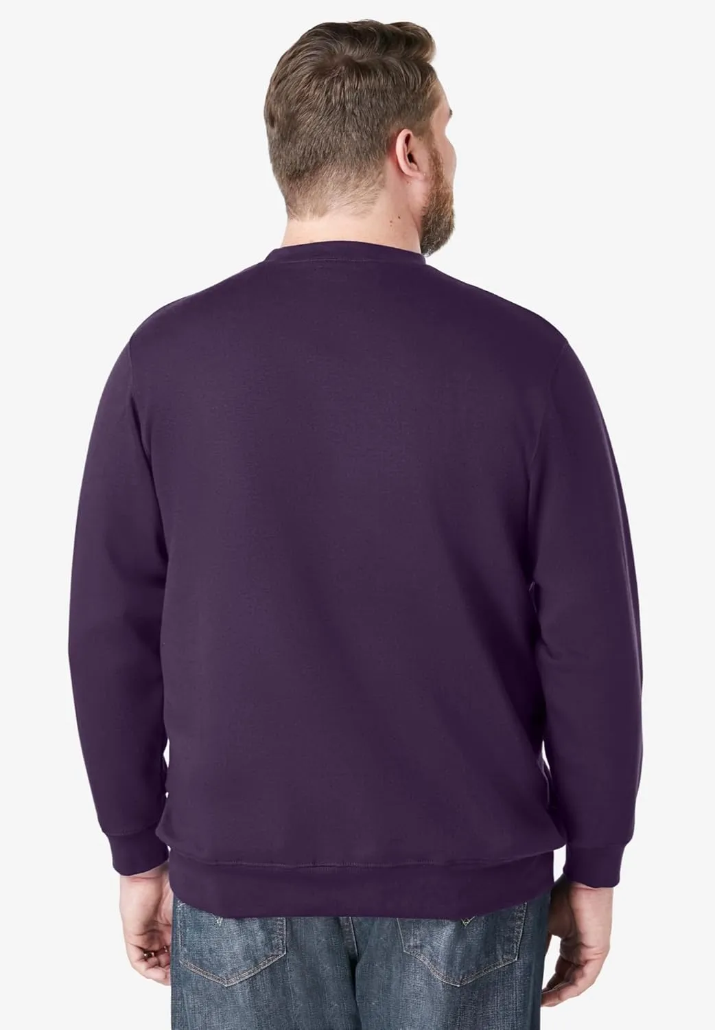 KingSize Men's Big & Tall Fleece Crewneck Sweatshirt