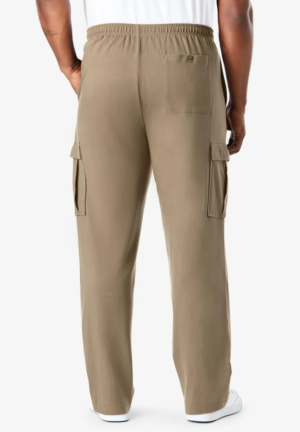 KingSize Men's Big & Tall Lightweight Jersey Cargo Sweatpants