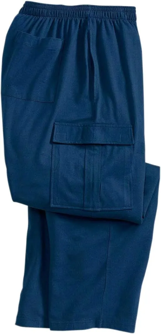 KingSize Men's Big & Tall Lightweight Jersey Cargo Sweatpants