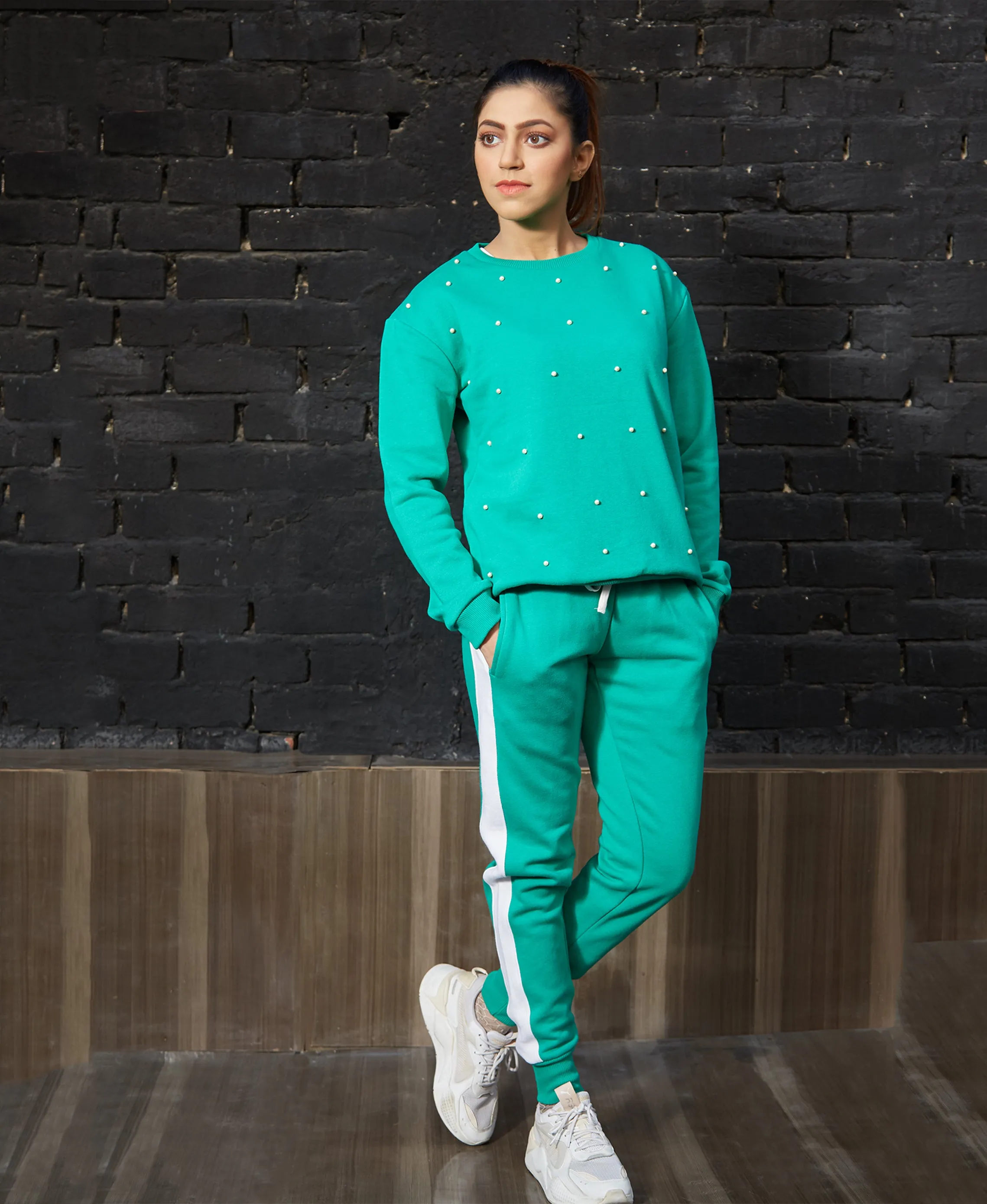 Ladies Pearls Activewear (Royal Green)