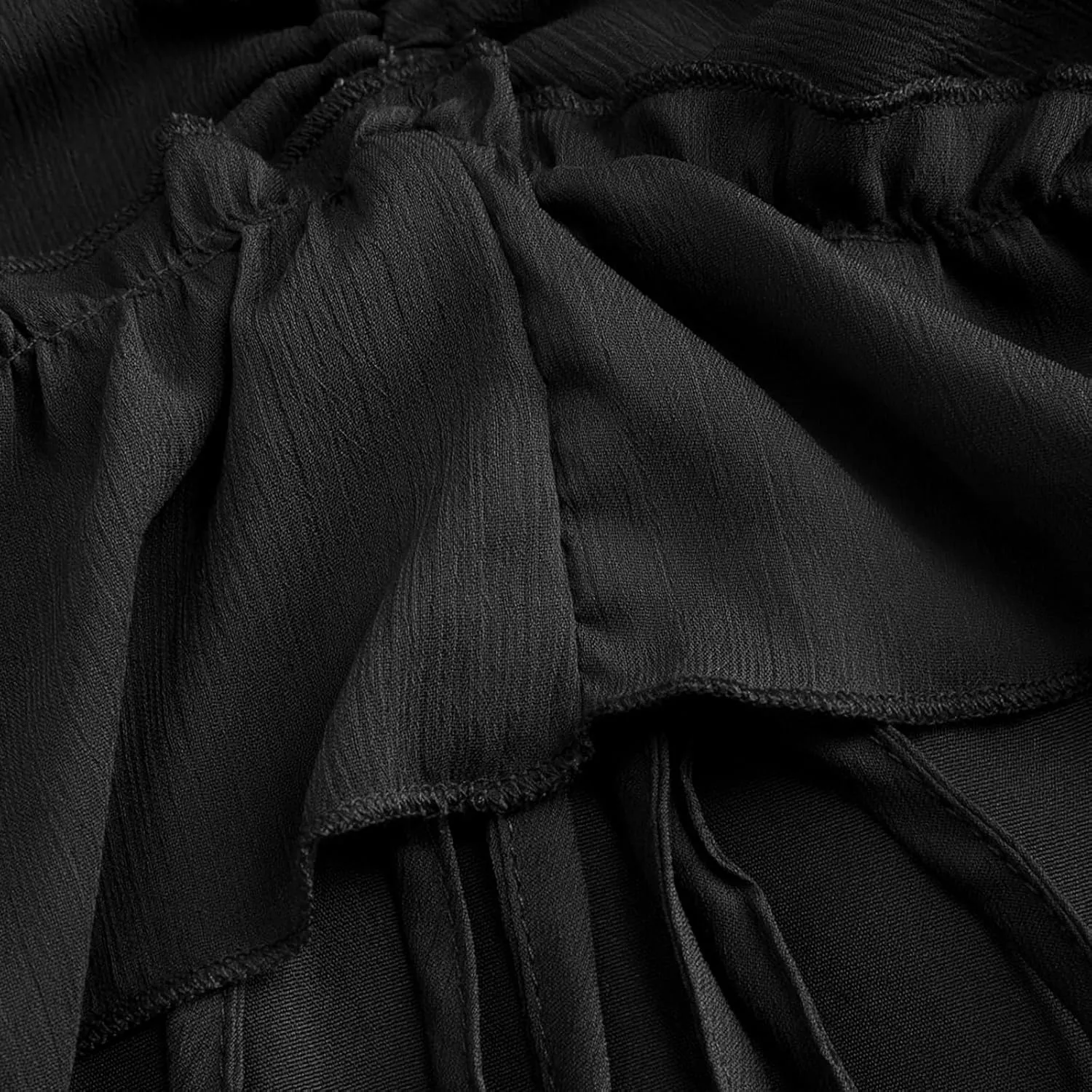 Maxi Skirts for Women Women's Halloween Skirt Irregular Ruffled Skirt Plus Size Skirts Mesh Steampunk Skirt