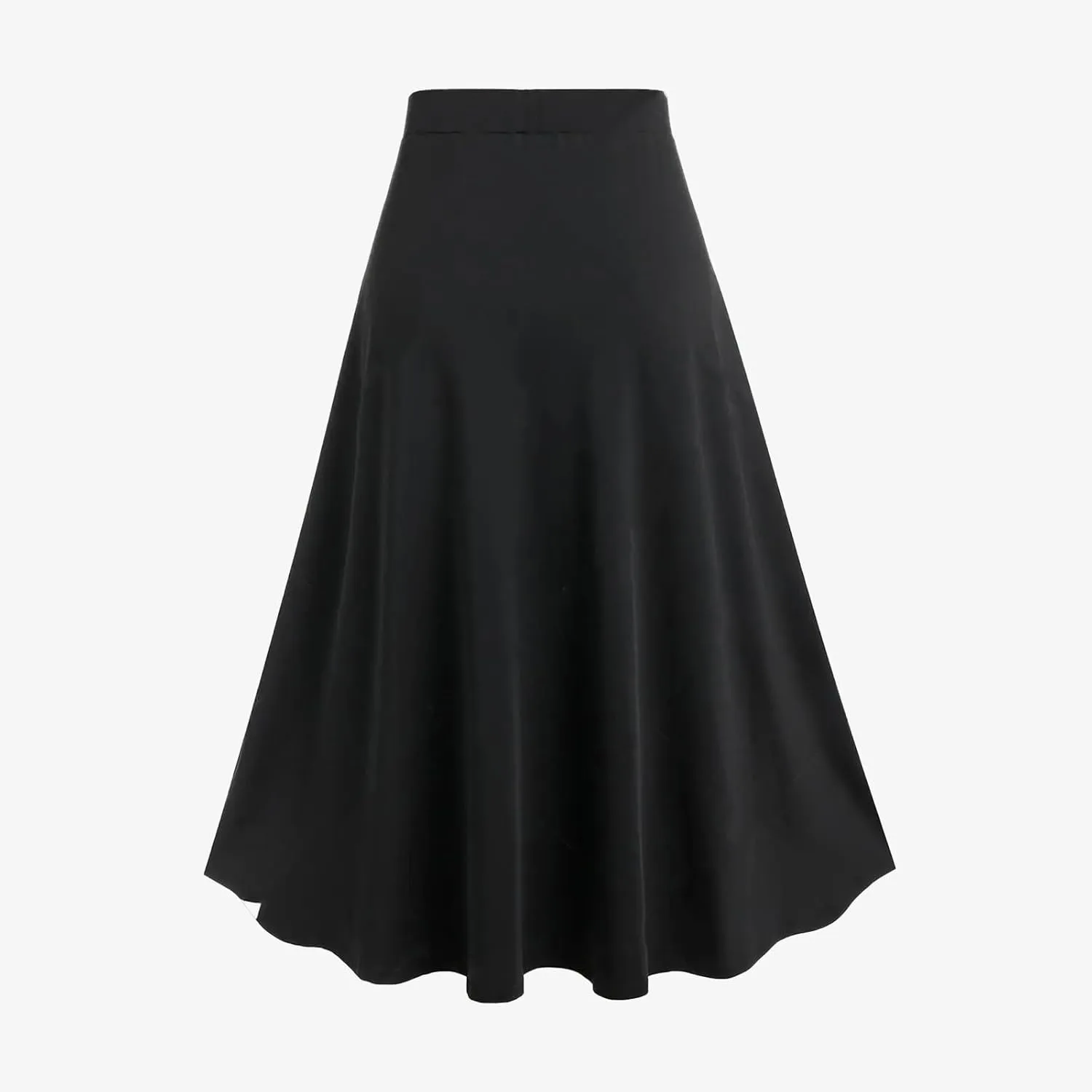 Maxi Skirts Women's Victorian Skirt Vintage A-Line Long Midi Skirt Lace Up Gothic Pleated Skirt Solid Long Skirts