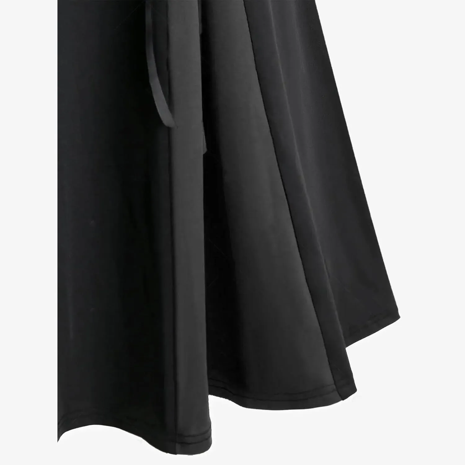 Maxi Skirts Women's Victorian Skirt Vintage A-Line Long Midi Skirt Lace Up Gothic Pleated Skirt Solid Long Skirts