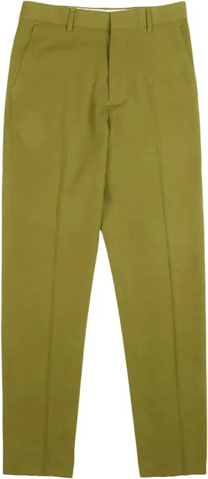 Men's Flat Front Straight Fit Dress Pant Casual Skinny Stretch Chinos Pants Slim Fit Business Pant with Pocket (33,Green)