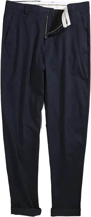 Men's Straight Stretch Chino Pants Dress Pants Slim Fit Skinny Suit Pants Casual Lightweight Pants (48,Dark Blue)