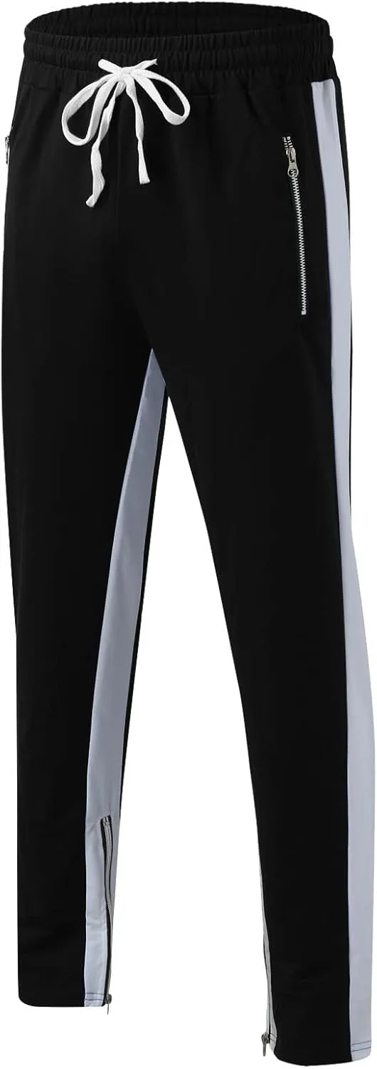 Mens Workout Cargo Sweatpants Casual Pants Drawstring Sweat Jogging Cargo with Pockets Joggers Long Sports Active for