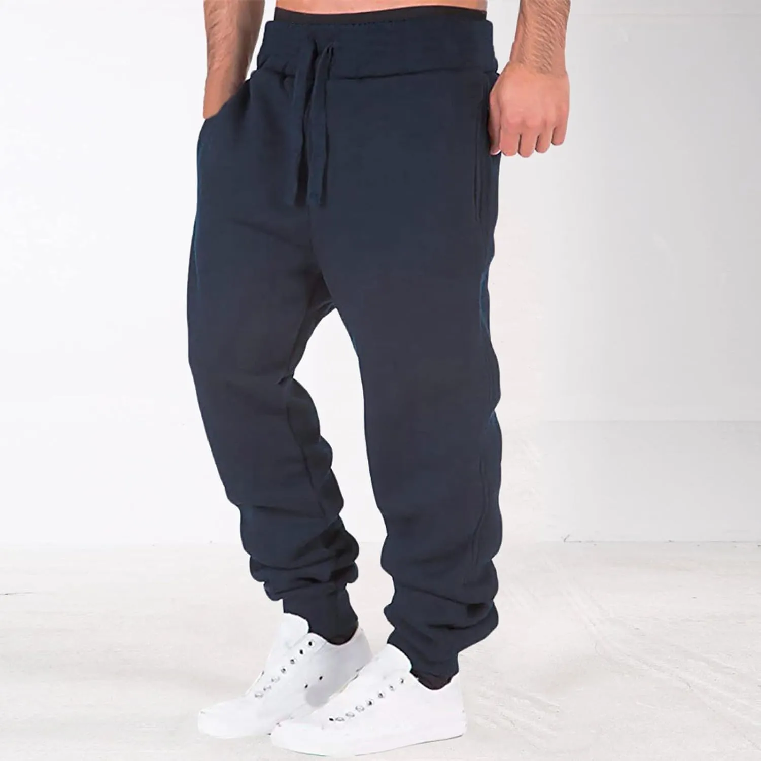 Mens Workout Cargo Sweatpants Jogger Sweatpants for Men Men's Fleece Lounge Pants Mens Fleece Active Athletic Workout