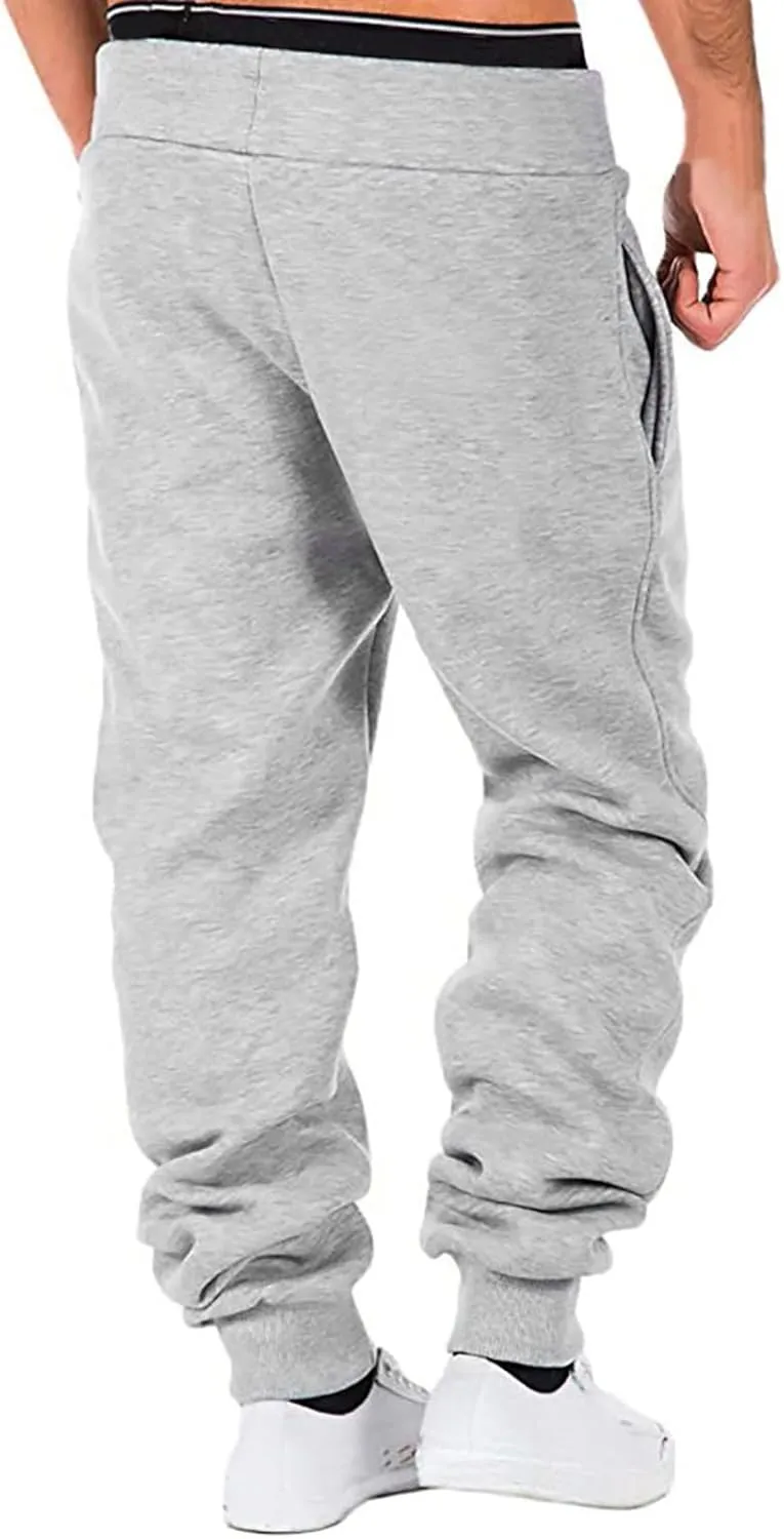 Mens Workout Cargo Sweatpants Jogger Sweatpants for Men Men's Fleece Lounge Pants Mens Fleece Active Athletic Workout
