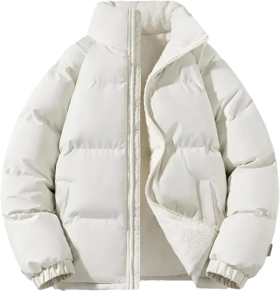 Niiyyjj Winter Men Plus Cashmere Cotton Padded Jacket Men's Casual Thick Warm Large Size Coats
