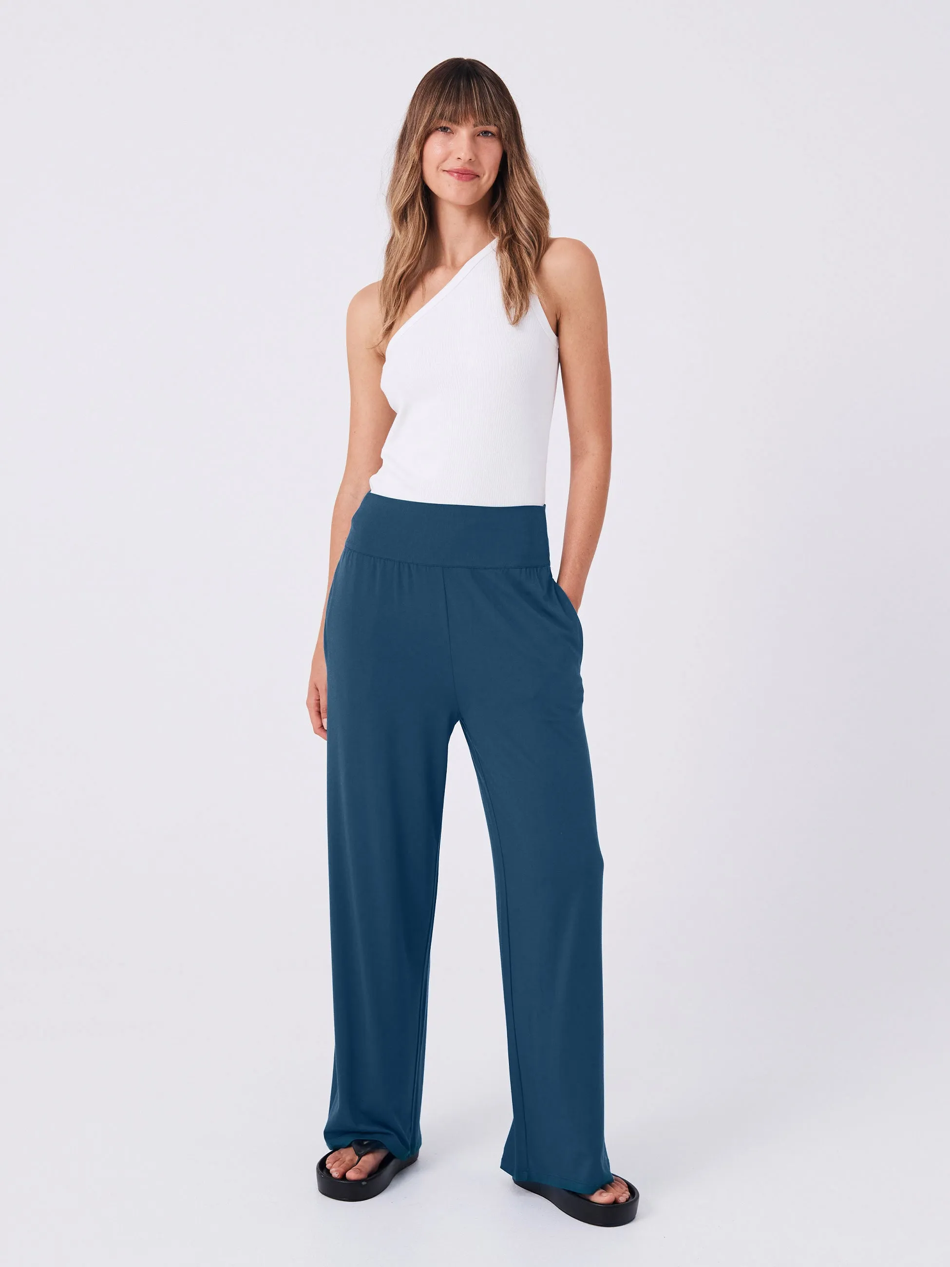 Nomad Modal Wide Leg Pant - Teal