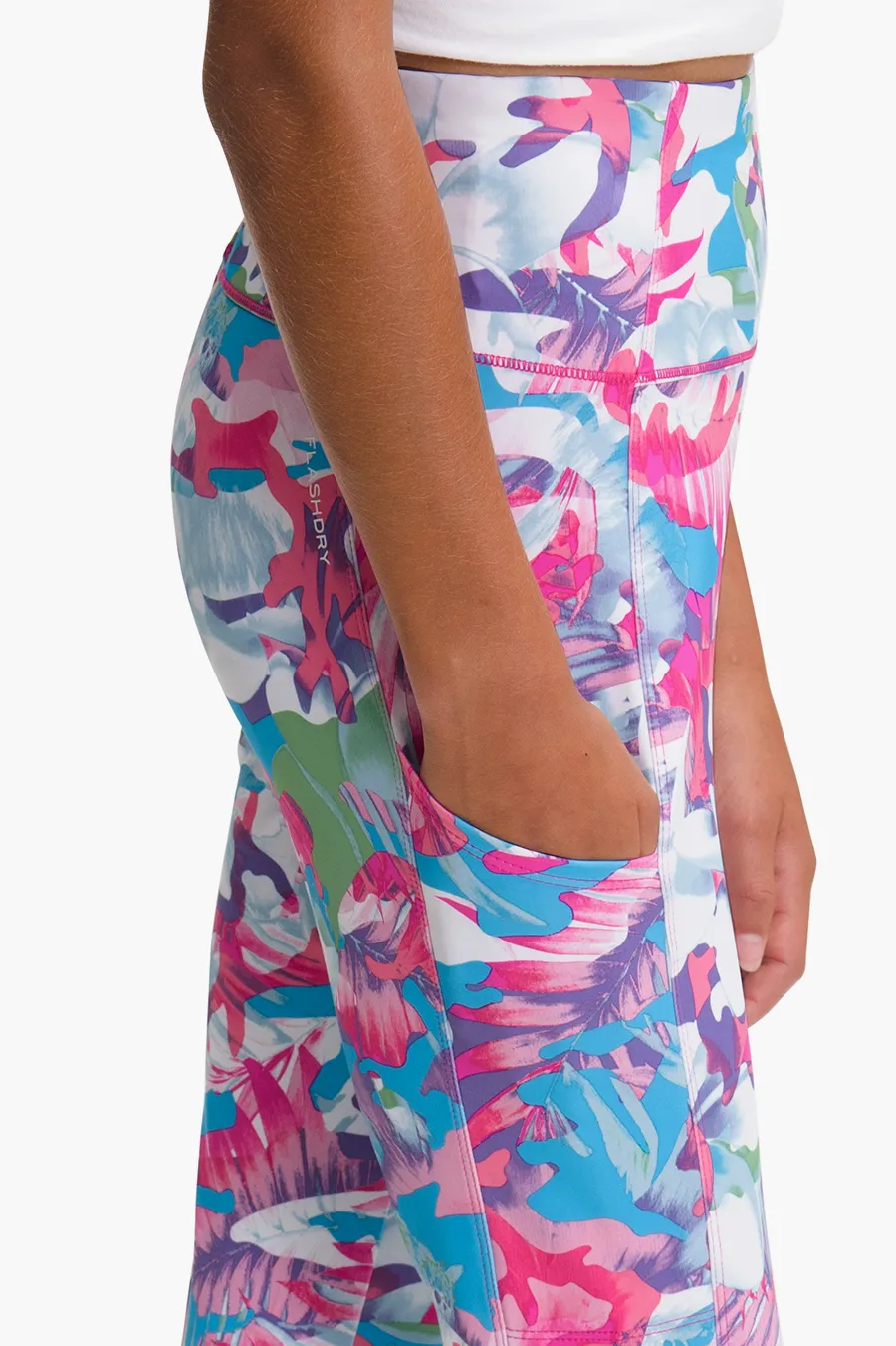 North Face Never Stop Girls Legging - Pink Camo (Size 14/16 left)