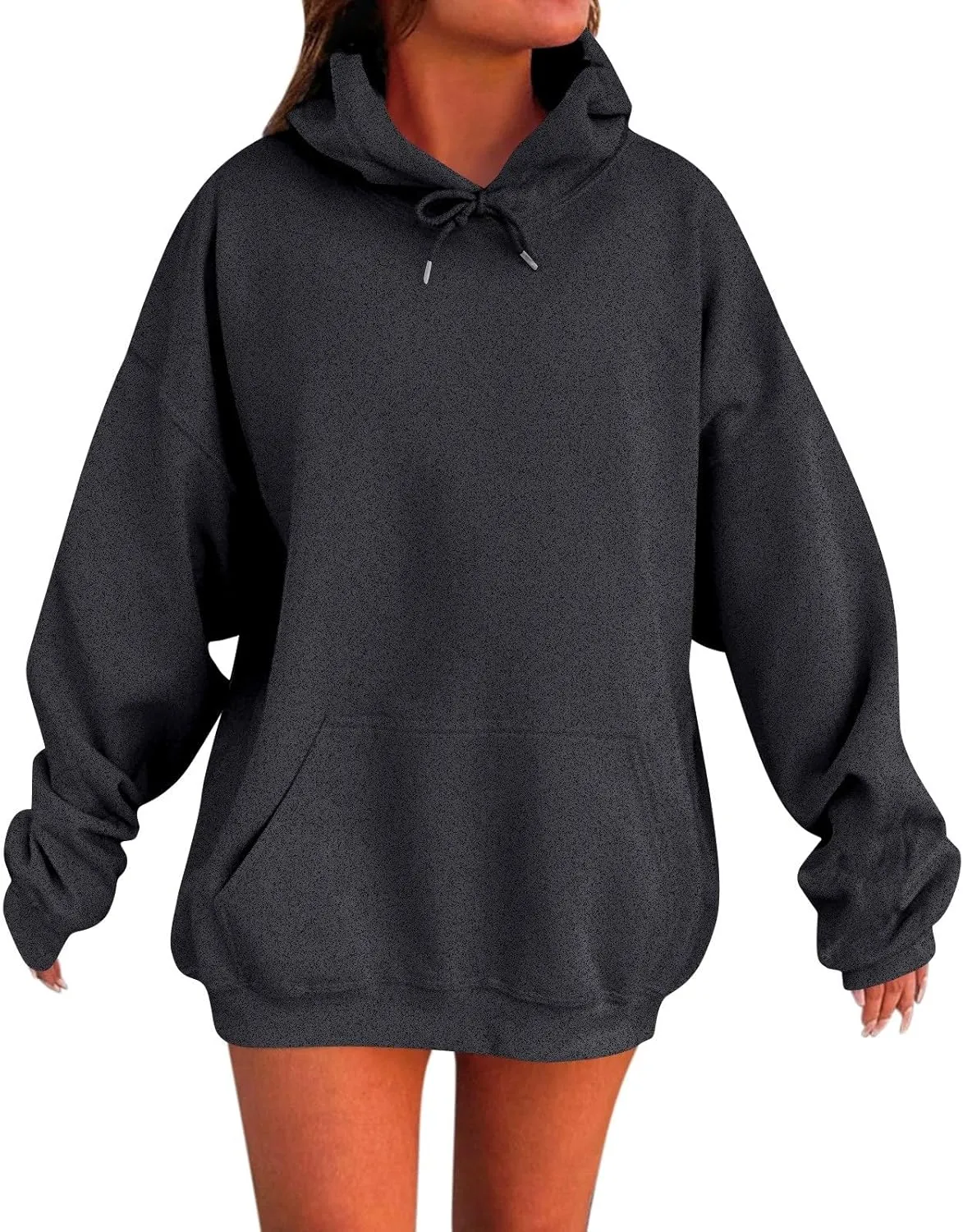 Oversized Hoodies For Women Plus Size Long Sleeve Drawstring Pullover Sweatshirt Trendy Winter Clothes With Pockets