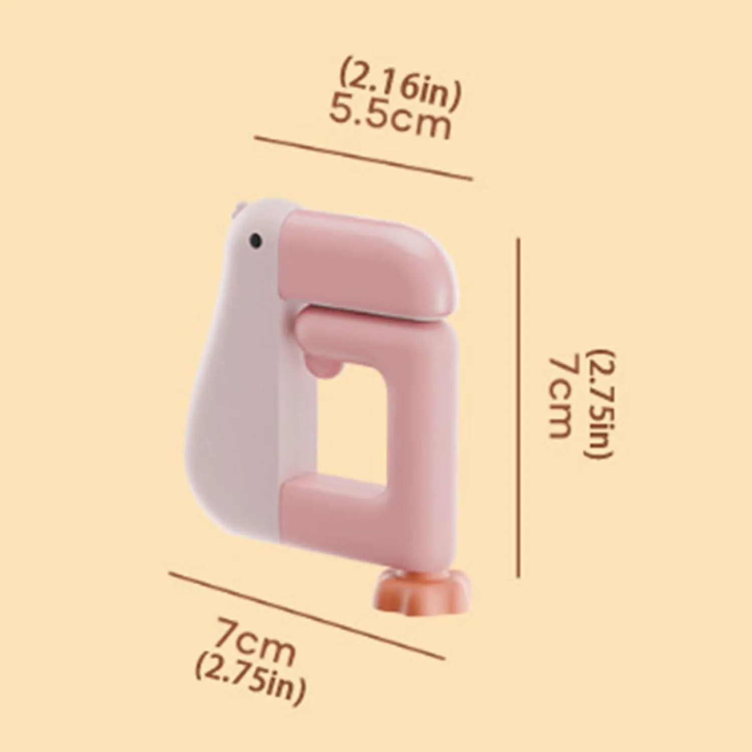 Portable Detachable Hook, Desk Handbag Hanger, Cute Creative Non-Slip Design Folding Hook Under Shelf for Office Bag Desk Accessories Student Desk (White, 1PC)