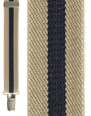 "Khaki Navy Khaki Winston" Suspenders