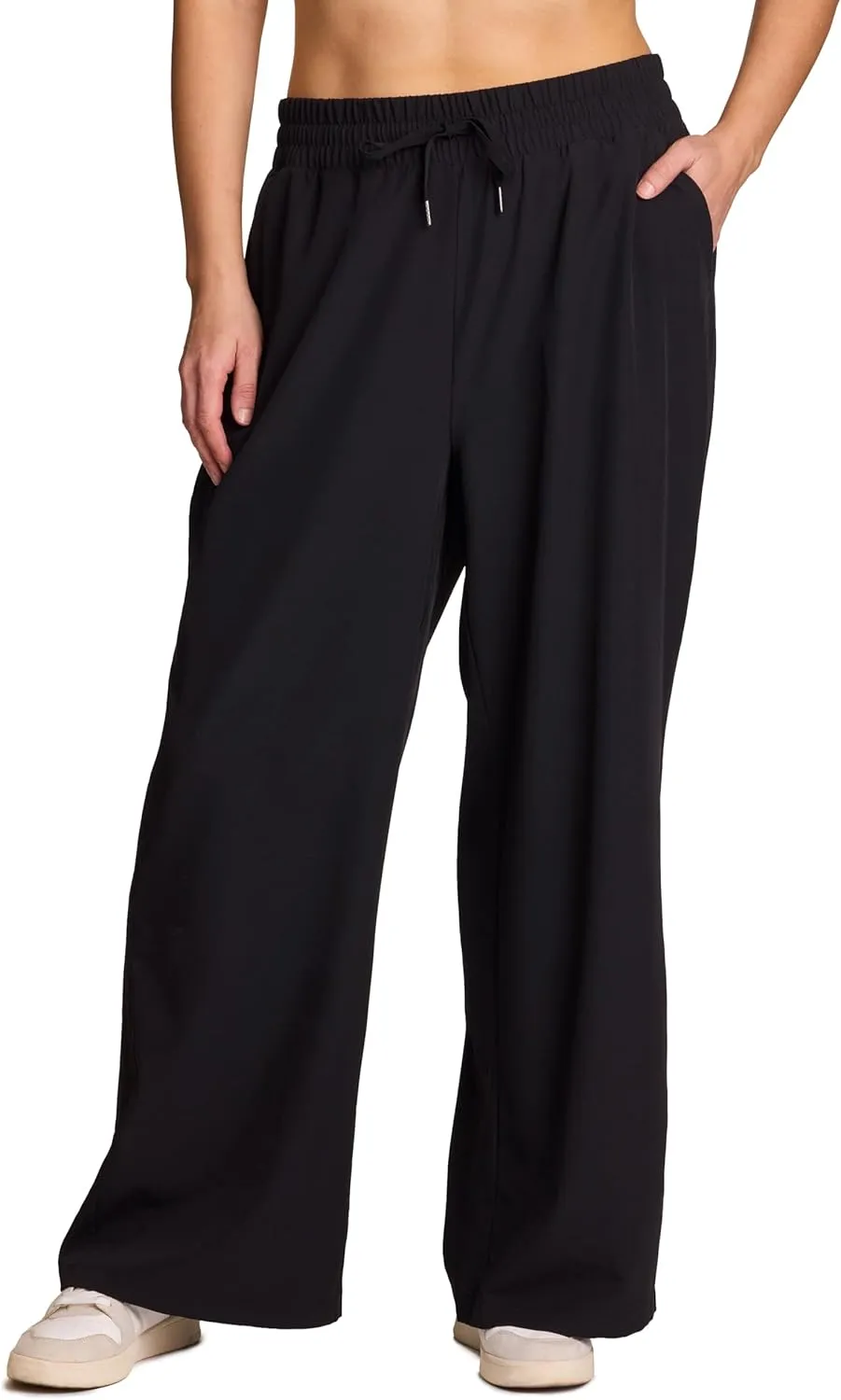 RBX Active Women's Plus Size Wide Leg Pant, Lightweight Relaxed Fit Quick Dry Weekend Pant with Pockets