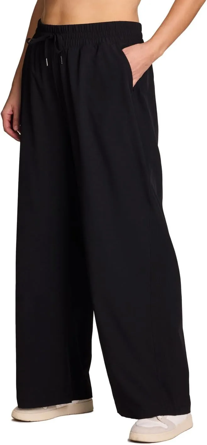 RBX Active Women's Plus Size Wide Leg Pant, Lightweight Relaxed Fit Quick Dry Weekend Pant with Pockets